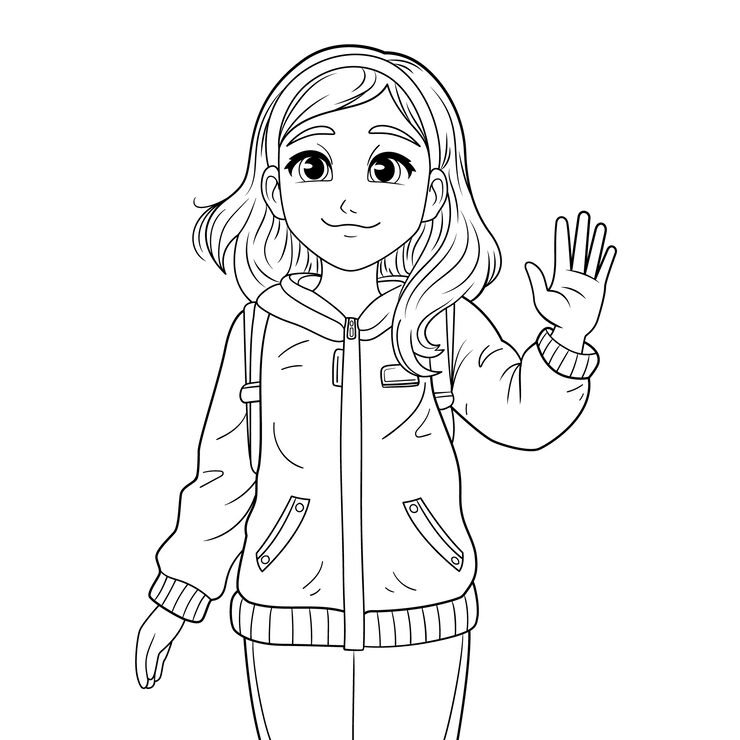Anime Coloring Pages Illustration 23 2151307385