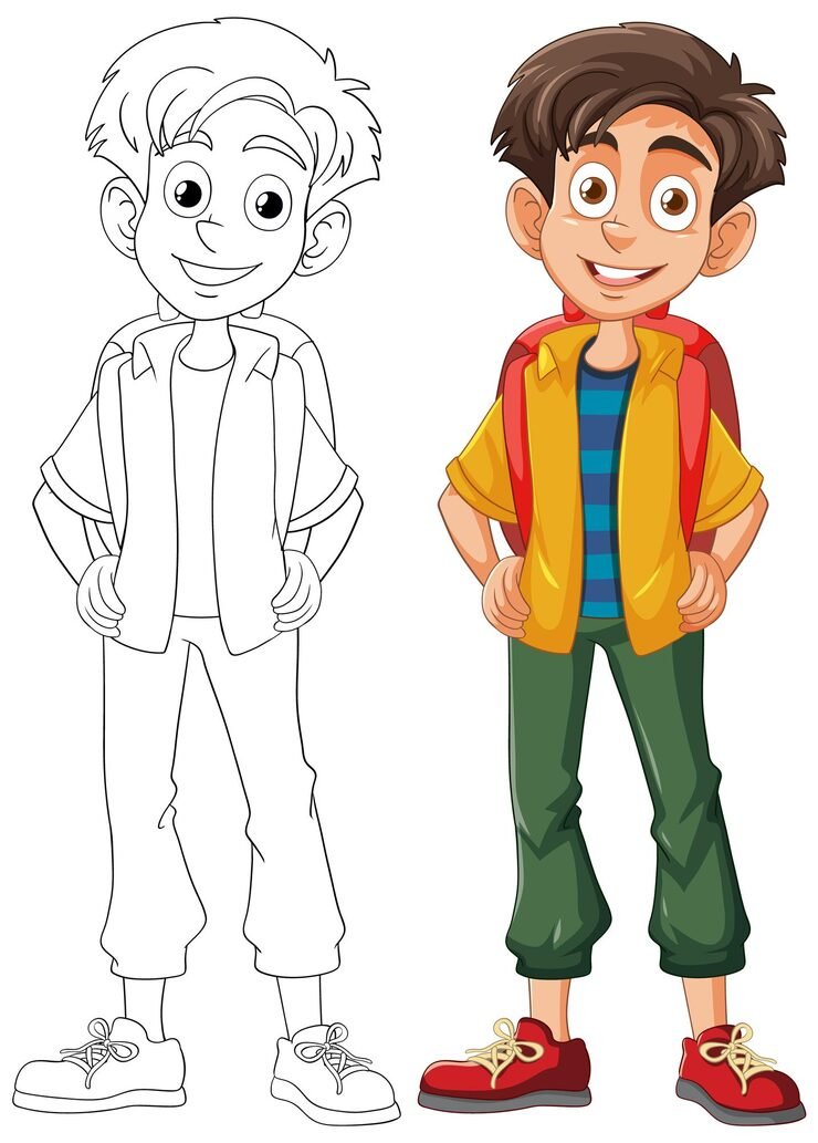 Before After Colorful Character Illustration 1639 58308