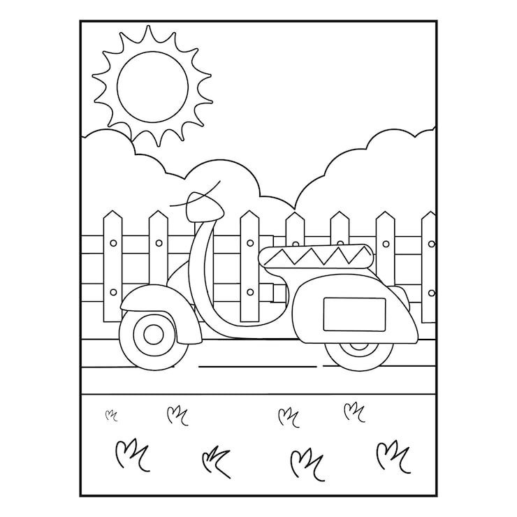 Bike Coloring Pages 1142447 122