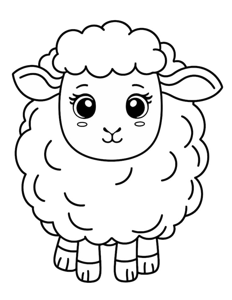 Black White Drawing Sheep With Face That Says Sheep 1166600 1007