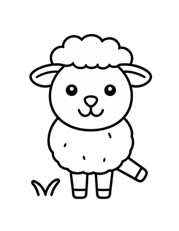 Black White Drawing Sheep With Sheep It 1166600 790