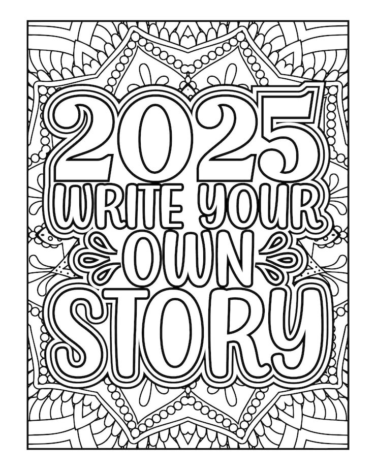 Black White Poster That Says Year Your Own Story 210025 2607