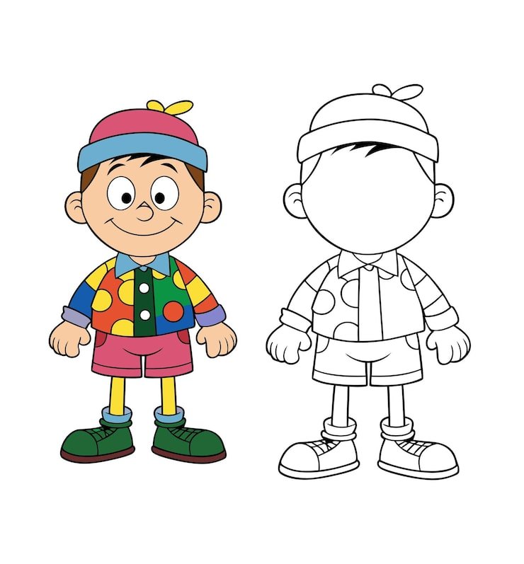 Cartoon Boy Puppet Illustration 1283348 110117
