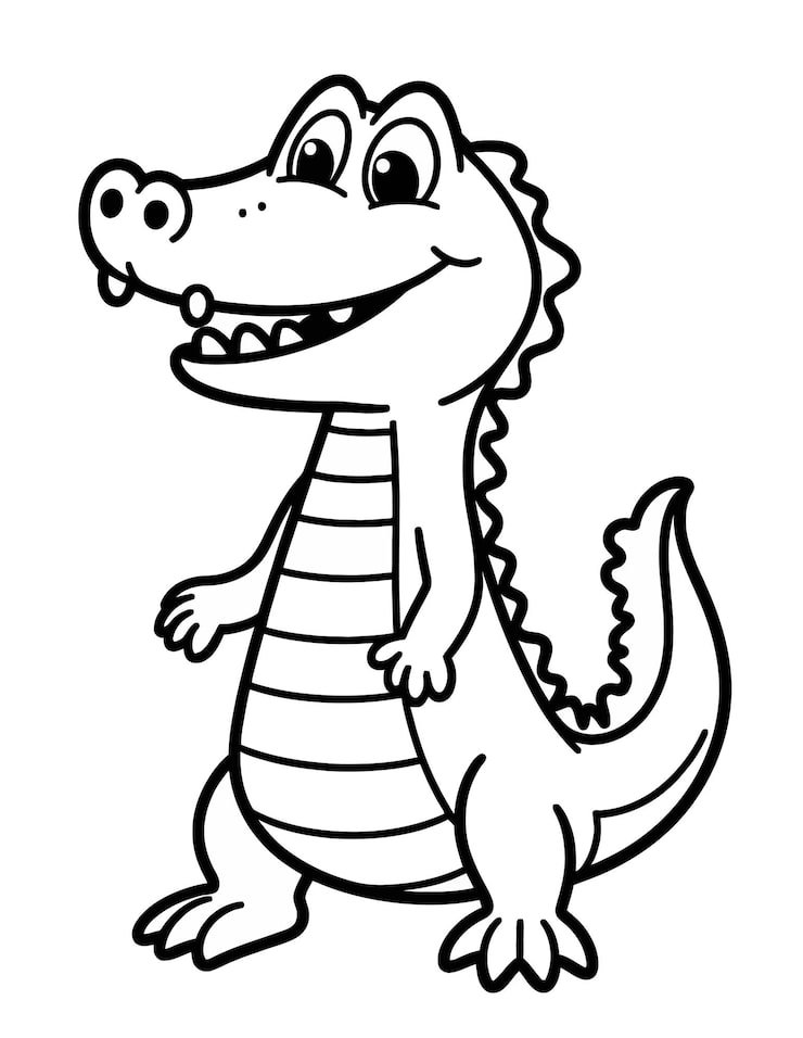 Cartoon Drawing Dinosaur With Snake Its Mouth 1166600 1204