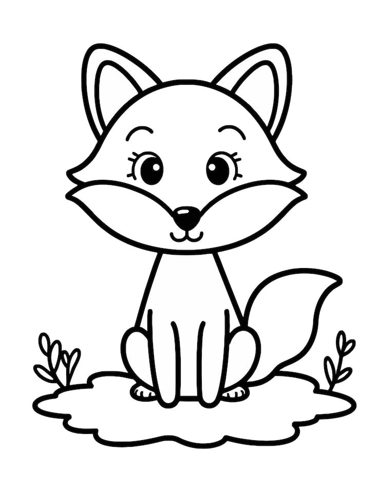Cartoon Drawing Fox With Fox Top 1166600 874