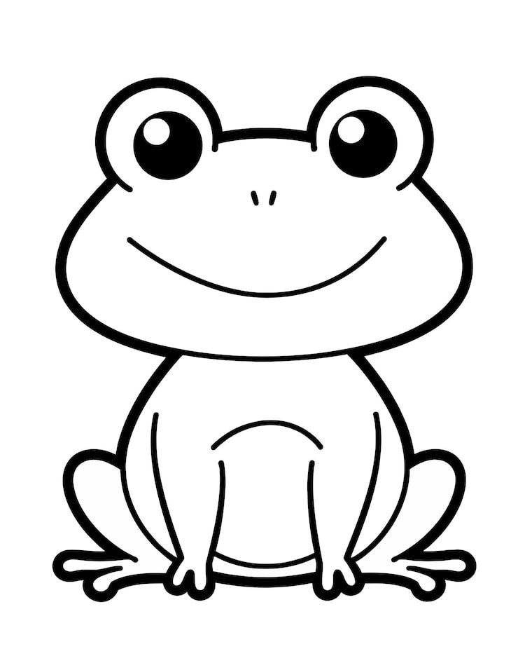 Cartoon Drawing Frog With White Background 1166600 1004