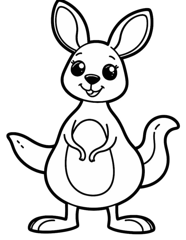 Cartoon Drawing Kangaroo With Baby It 1166600 798