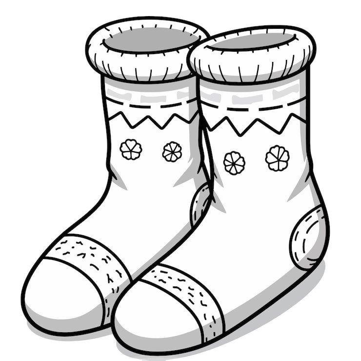 Cartoon Drawing Sock With Picture Sock Pair Boots 1166600 995