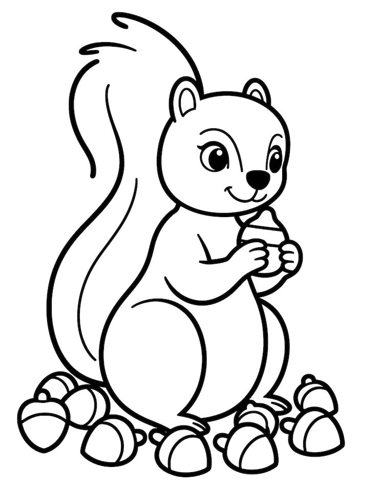Cartoon Drawing Squirrel With Squirrel It 1166600 842