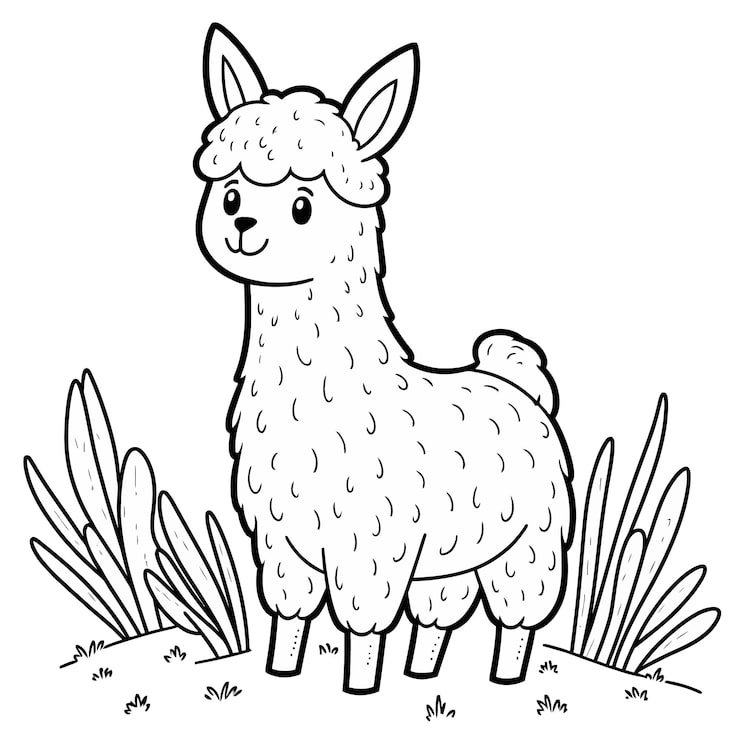 Cartoon Llama With Little Bird It 1166600 806