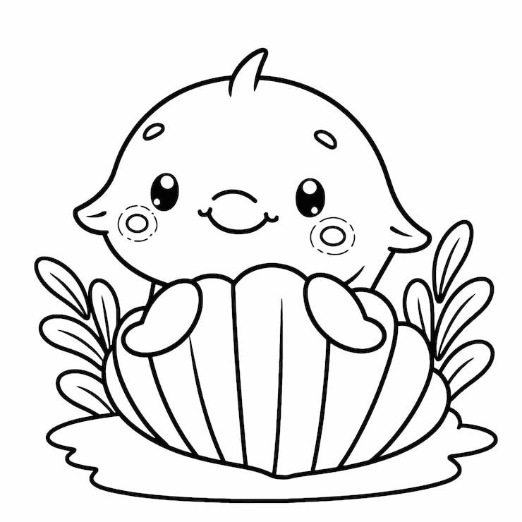 Cartoon Turtle With Flower It 1166600 946