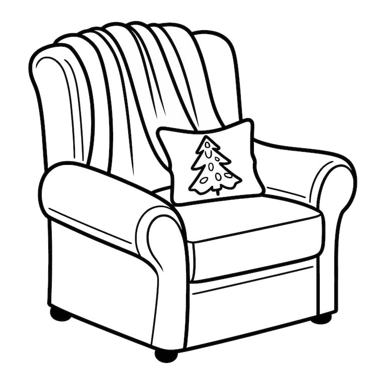 Chair With Tree Back White Background 1166600 962