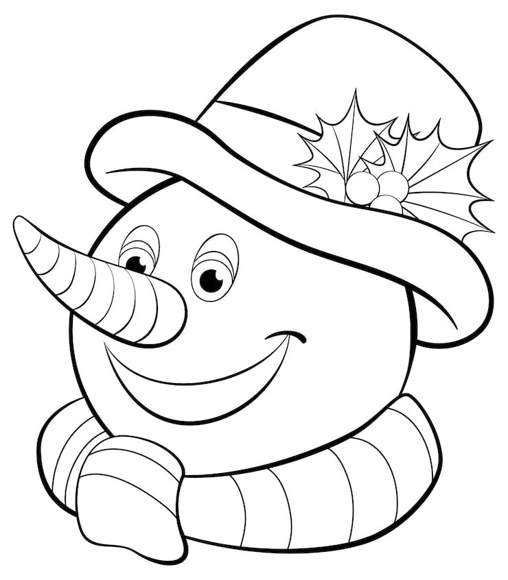 Cheerful Snowman With Festive Hat 1308 162241