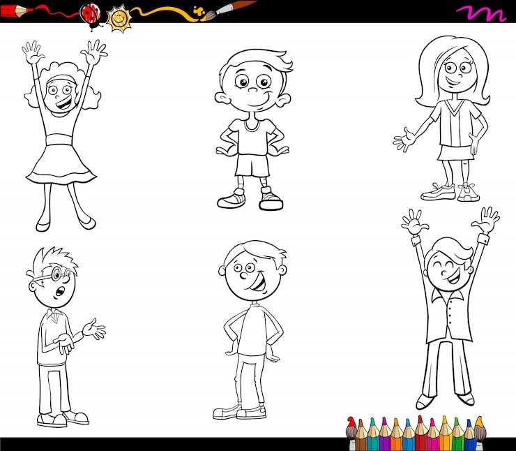 Children Cartoon Coloring Book 11460 7485