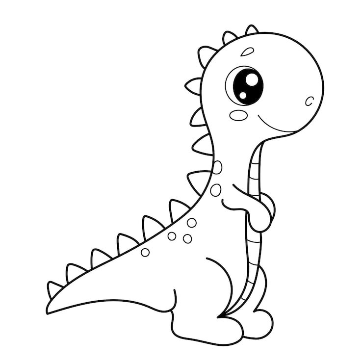 Childrens Coloring Book Little Dinosaur 881501 51