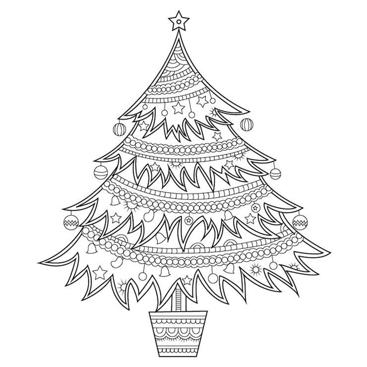 Christmas Black White Ornaments Collection 1340 3340
