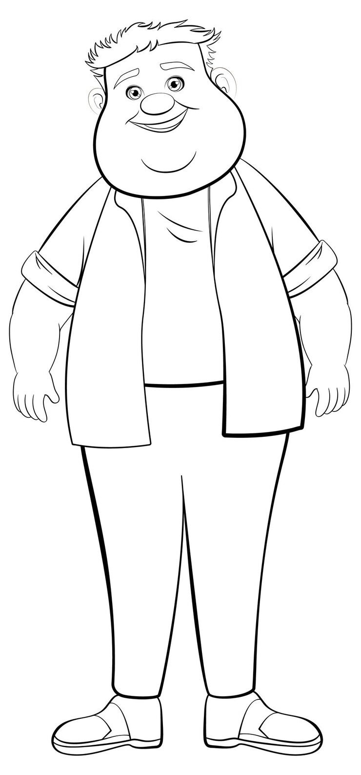 Chubby Smiling Youth Male Cartoon 1639 51985