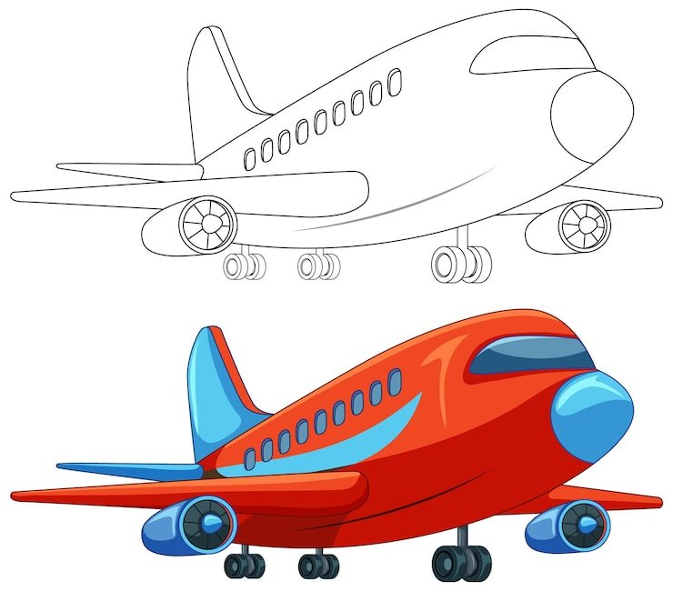 Colorful Aircraft Vector Illustration 1308 165777