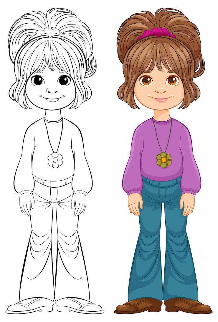 Colorful Character Transformation Illustration 1308 164455