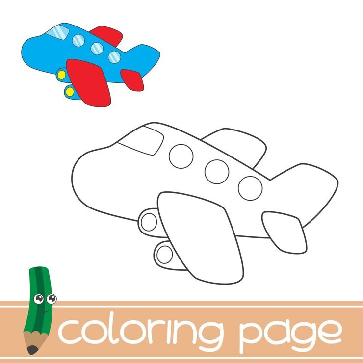 Coloring Airplane 7488 318