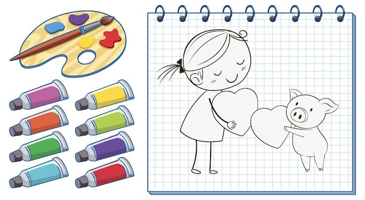 Creative Doodle Friendship Art 1308 178381