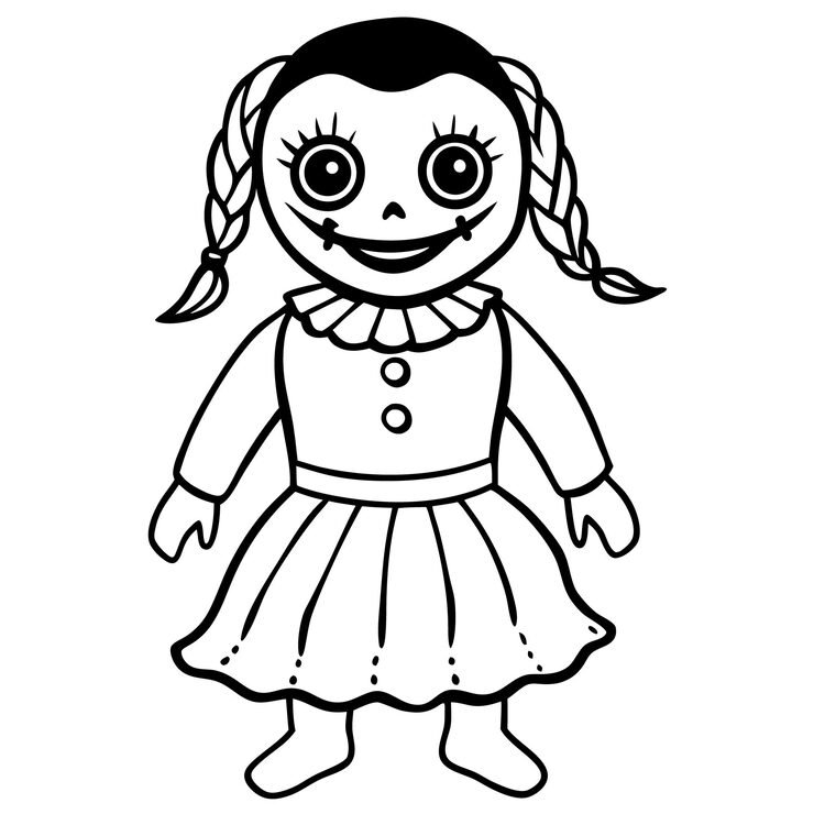 Creepy Doll Illustration 798854 1120