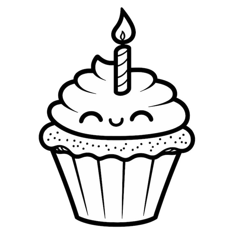 Cupcake With Candle It That Says Candle 1166600 1009