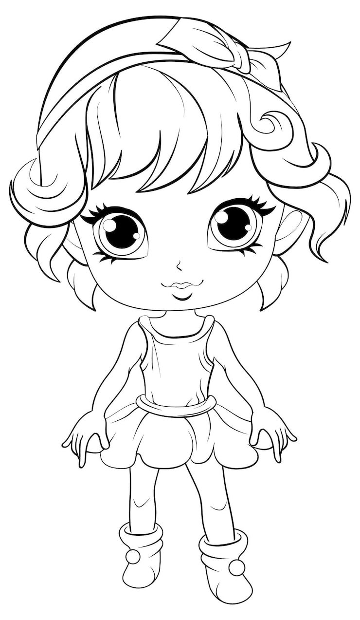 Cute Angel Outline Creative Coloring 1308 153745