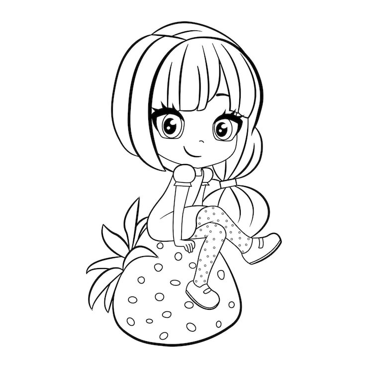 Cute Chibi Girl Coloring 781202 527