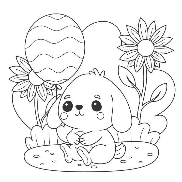 Cute Coloring Book With Bunny 23 2150071423