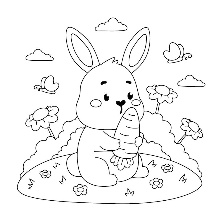 Cute Coloring Book With Bunny 23 2150071631