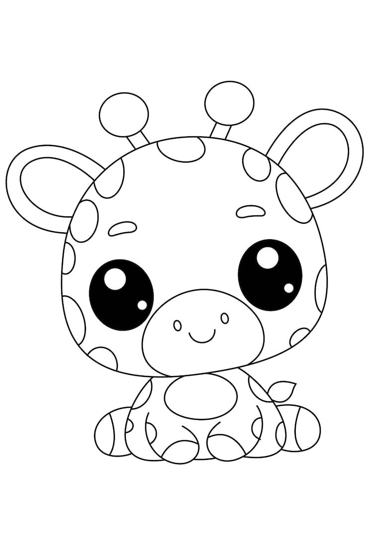 Cute Giraffe Squishmallow Coloring Page 942736 2029