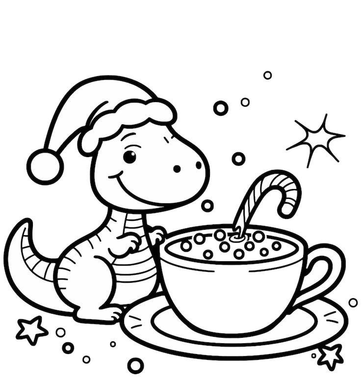 Dinosaur With Hat It Cup Coffee 1166600 869