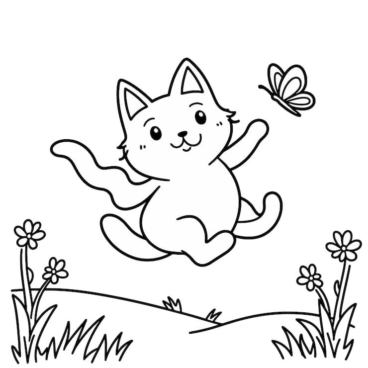 Drawing Cat With Butterfly It 1166600 800