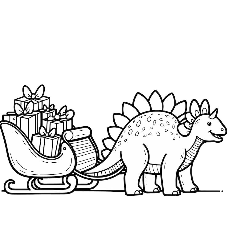 Drawing Dinosaur With Gift Bag Dinosaur 1166600 873