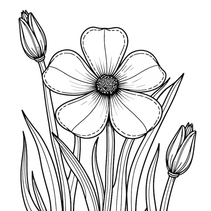 Drawing Flower That Has Word Daisy It 1166600 865