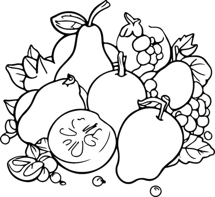 Drawing Fruit With Face Drawn It 1119841 1645