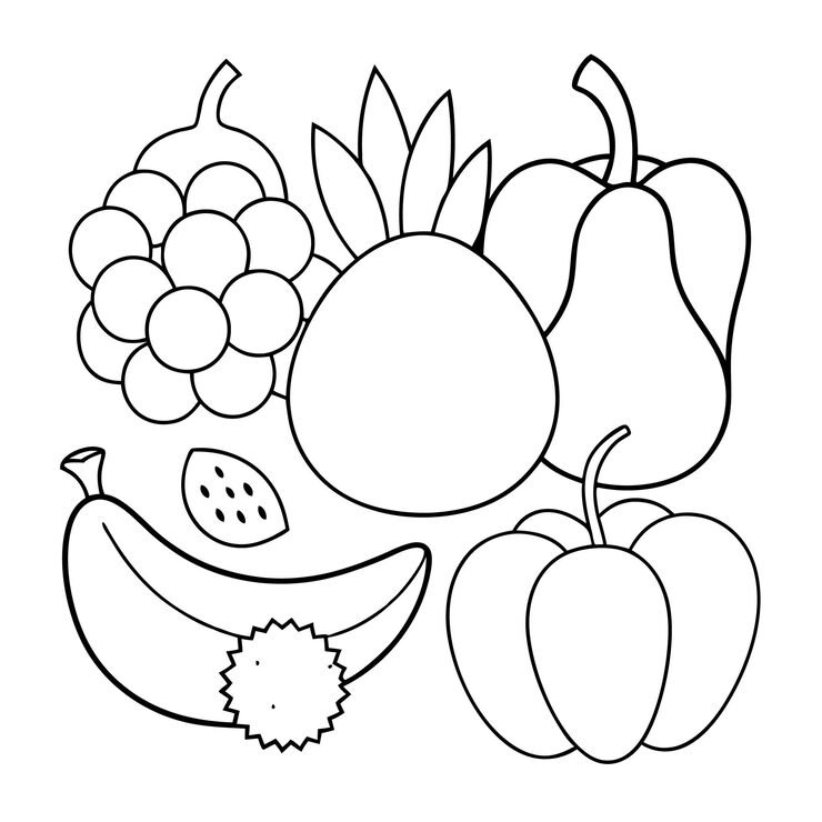 Drawing Fruit With Face Drawn It 1299084 4479