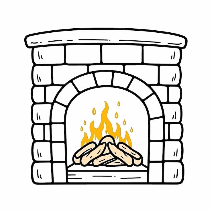 Fireplace With Fire It Picture Fire Middle 1166600 998