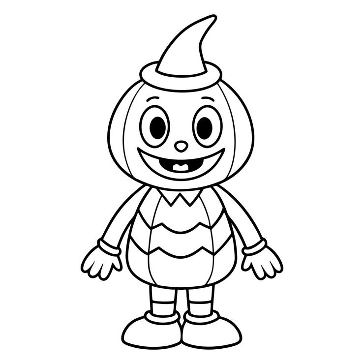 Halloween Ghost Coloring Page Kids Ghost Vector 638495 3563