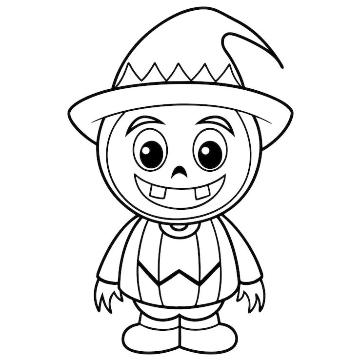 Halloween Ghost Coloring Page Kids Ghost Vector 638495 3827