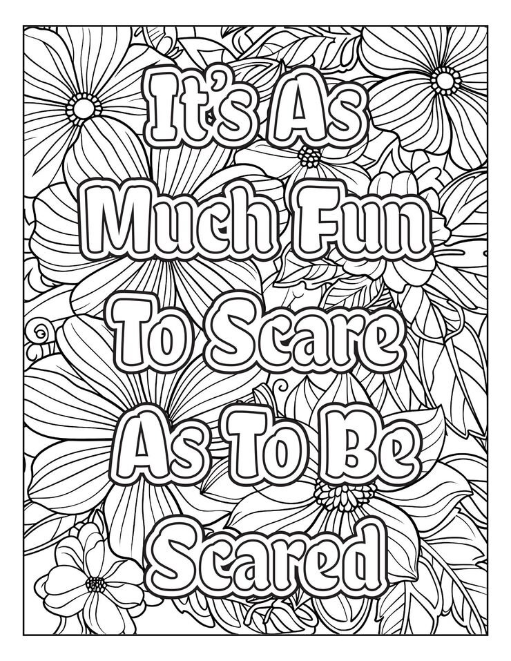 Halloween Quotes Coloring Pages 588554 10425