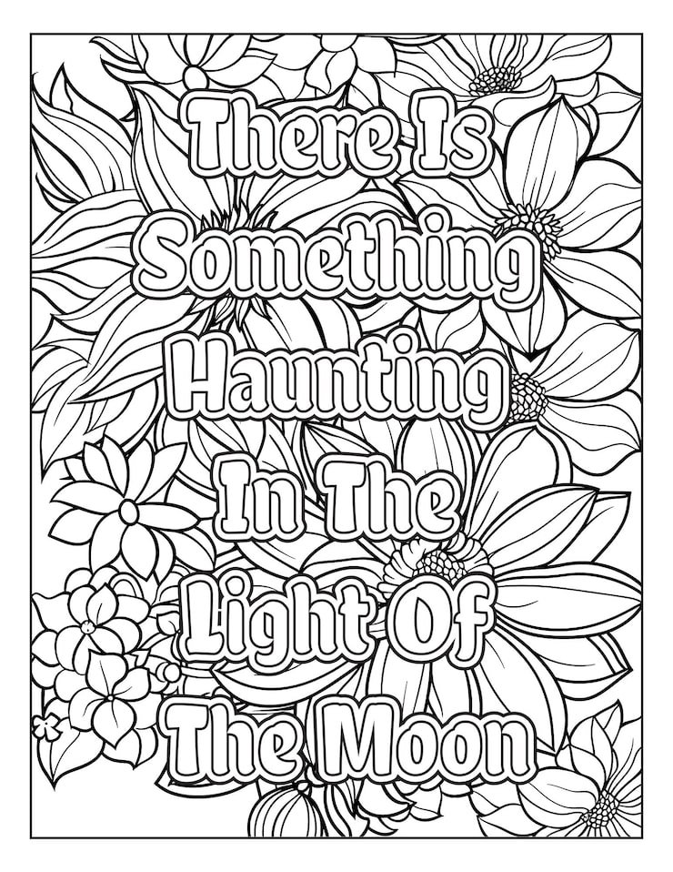 Halloween Quotes Coloring Pages 588554 10447