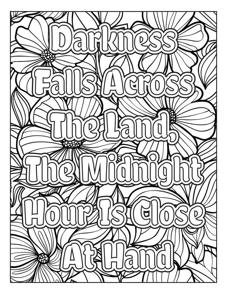 Halloween Quotes Coloring Pages 588554 10504