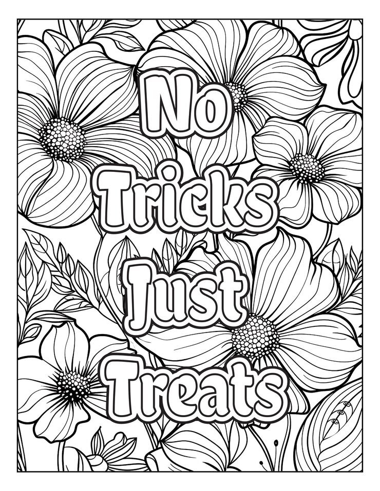 Halloween Quotes Coloring Pages 588554 10513
