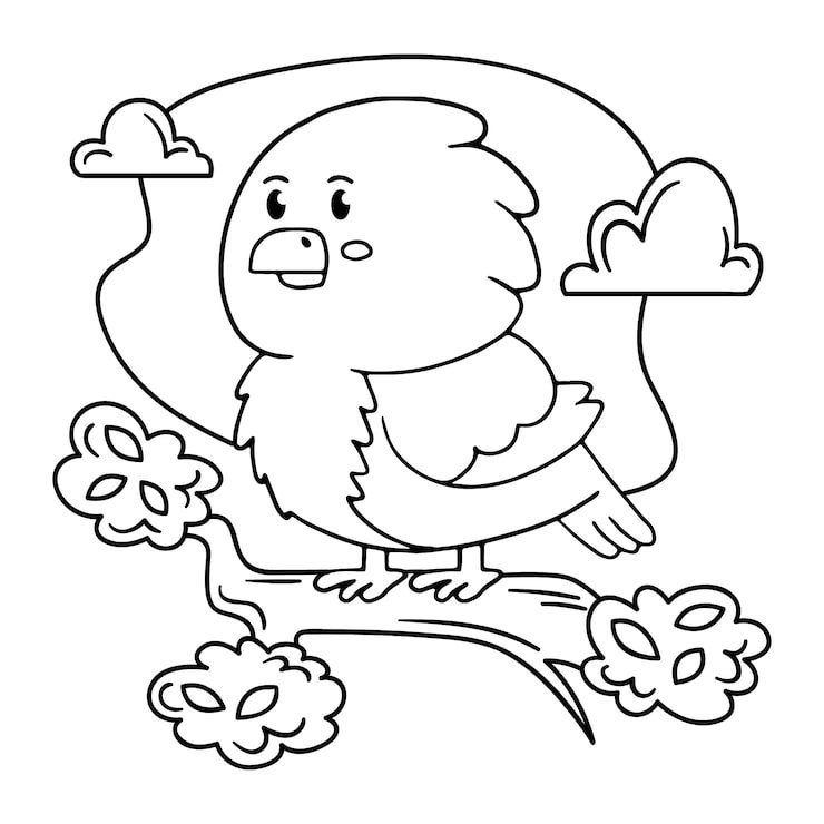 Hand Drawn Bird Outline Illustration 23 2149305638