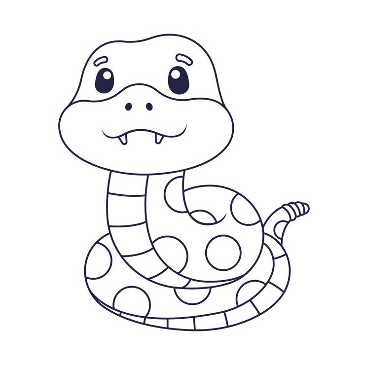 Hand Drawn Flat Design Snake Outline 23 2149260160
