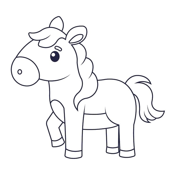 Hand Drawn Horse Outline Illustration 23 2149260149