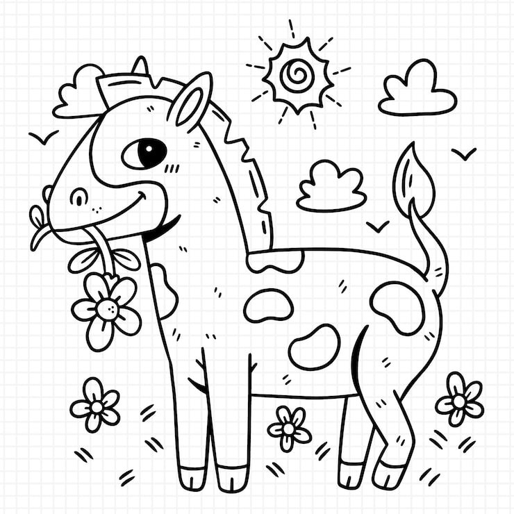 Hand Drawn Horse Outline Illustration 23 2149267498