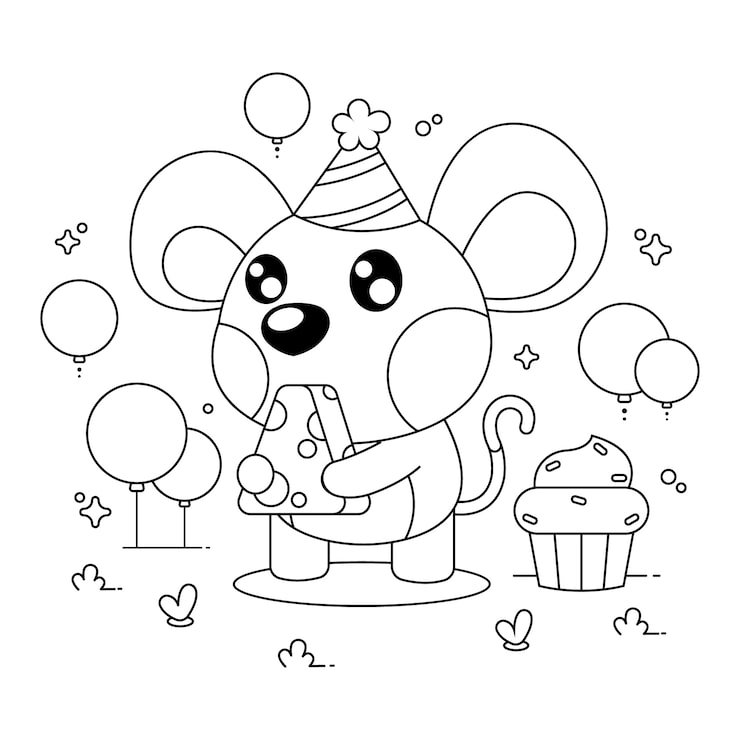 Hand Drawn Kawaii Coloring Book Illustration 23 2149725822